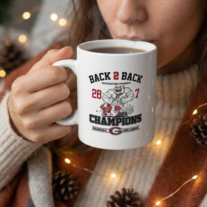 [Sport Mug] - SEC Championship 2025 Go Dawgs Mug – Bulldog Mascot Vs Elephant Rivalry Football Mug