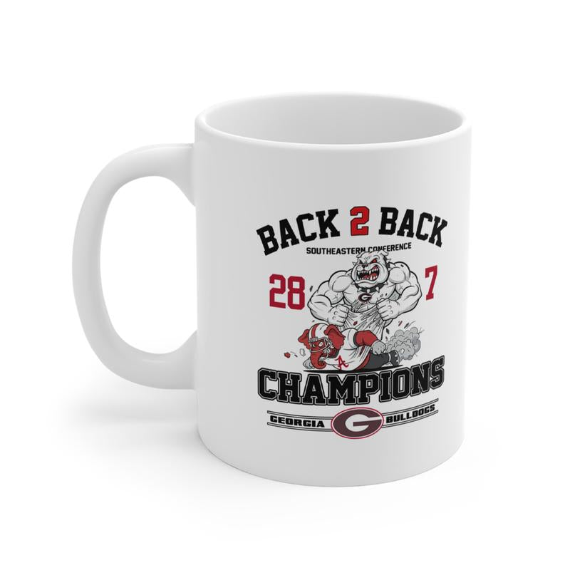 [Sport Mug] - SEC Championship 2025 Go Dawgs Mug – Bulldog Mascot Vs Elephant Rivalry Football Mug